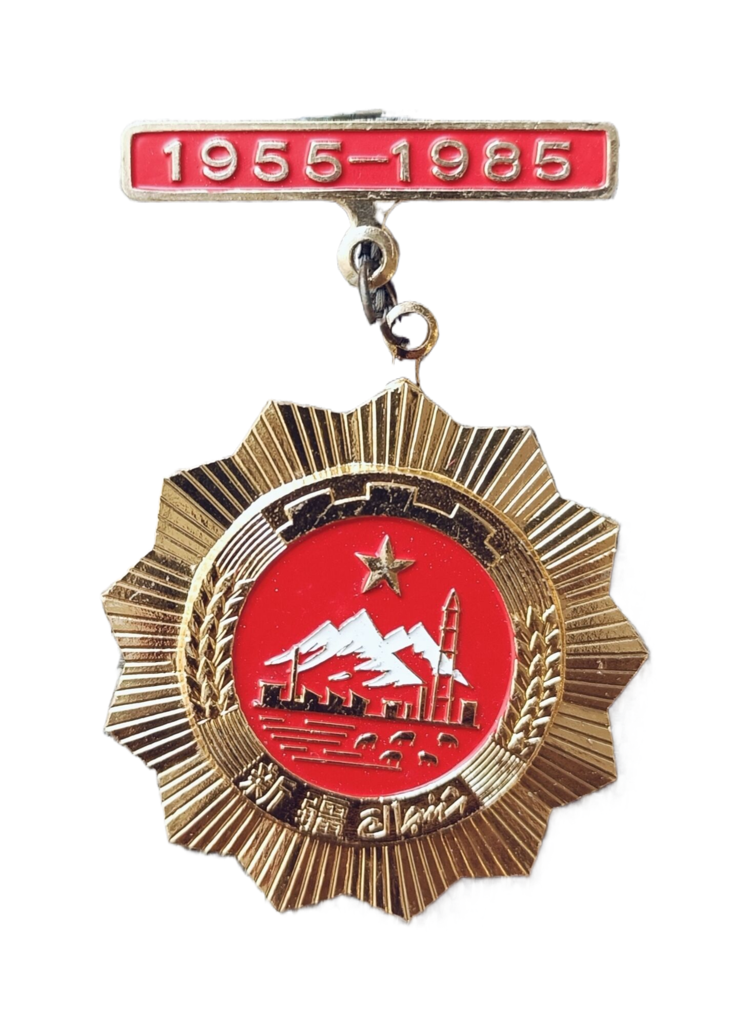 在新疆工作三十年荣誉奖章（1955-1985）：新疆维吾尔自治区党委、人民政府赠1985.10
