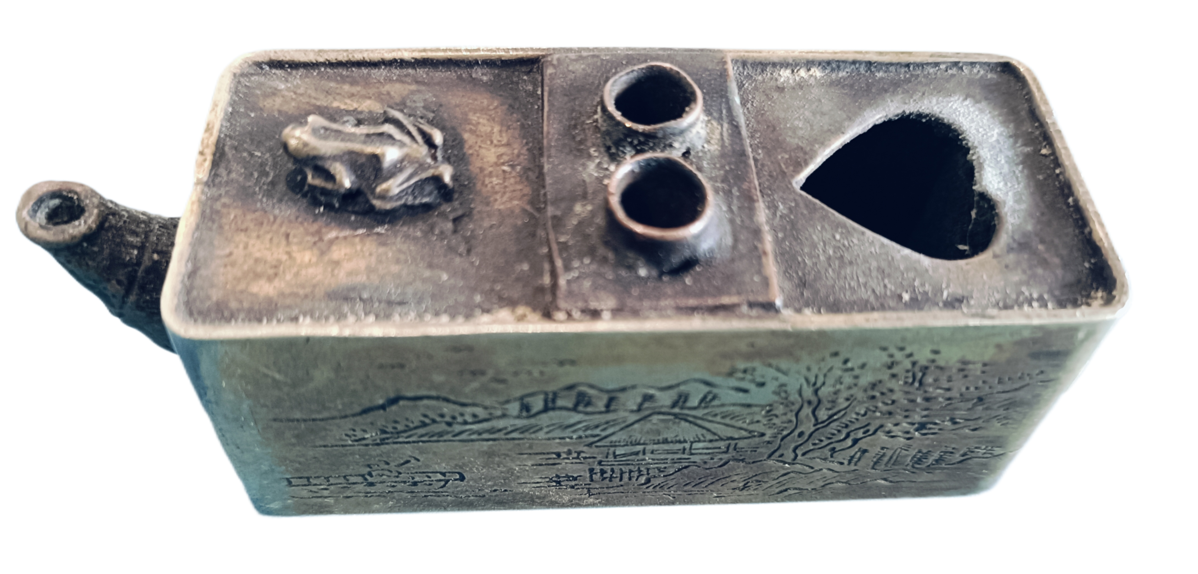 民国铜水滴文房器