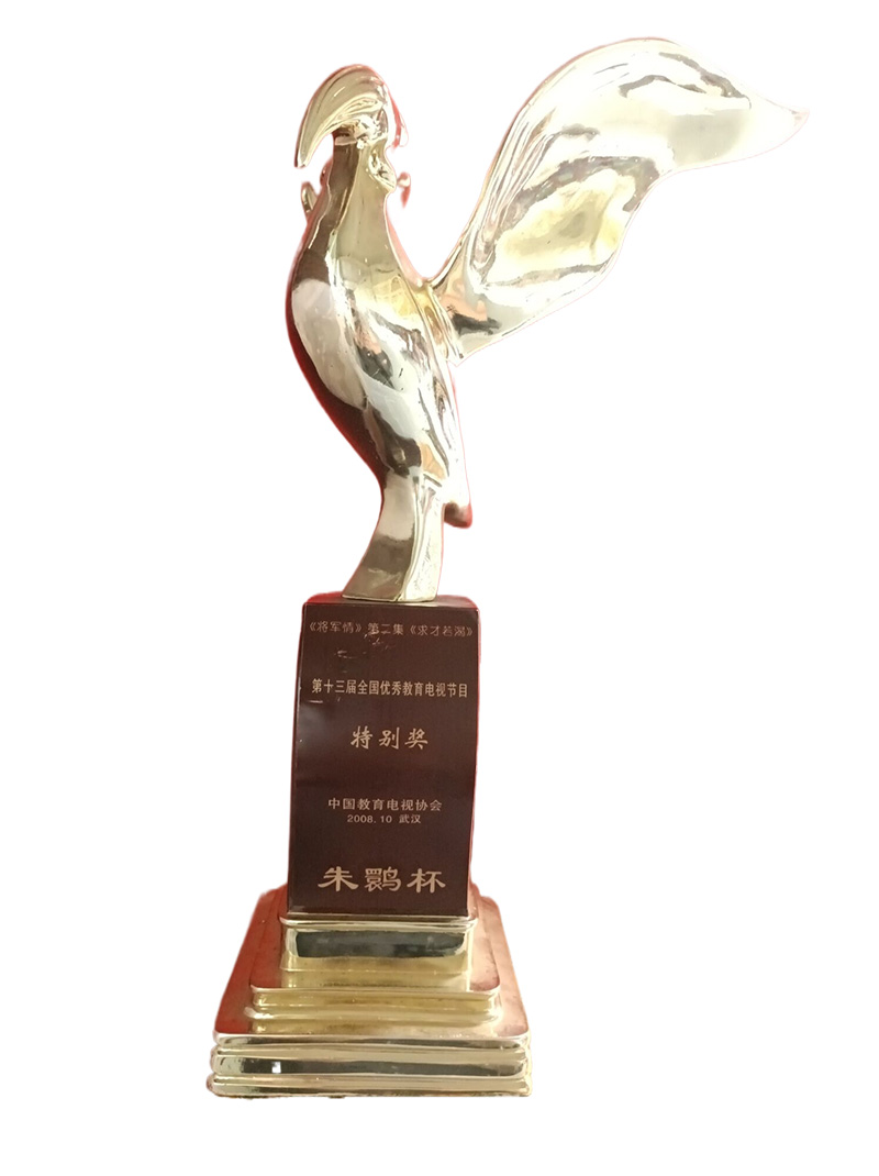 朱鹮杯奖杯：时代奋进中的教育之光