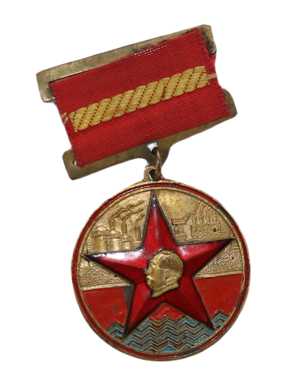 SD-1-3-013、防汛功臣奖章：黄石市防汛指挥部一九五四年